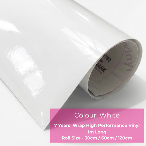 White sticky back wrap vinyl - back,